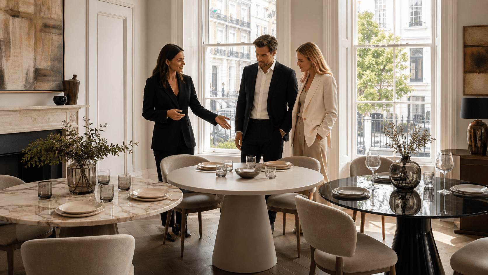 Ceramic vs Marble vs Glass Dining Tables for Luxury UK Homes: Trade-Offs